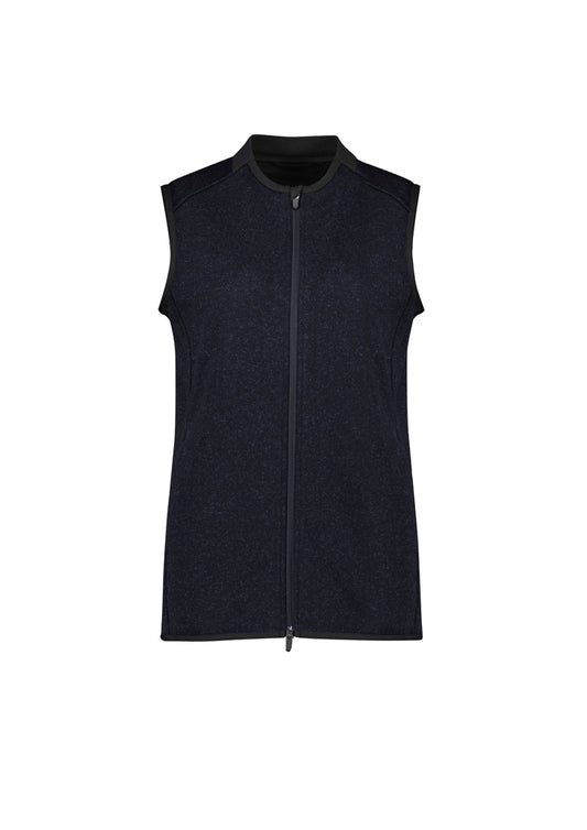 Biz Care Nova Women's Zip Front Knit Vest - CO343LV