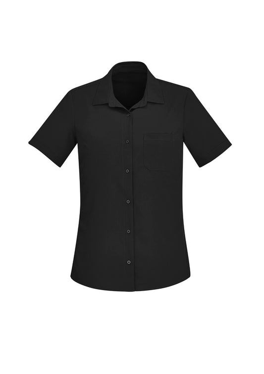 Biz Care Florence Women's Plain Short Sleeve Shirt - CS947LS