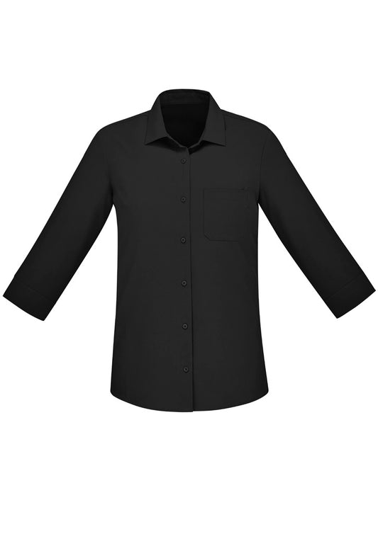 Biz Care Florence Women's Plain 3/4 Sleeve Shirt - CS951LT