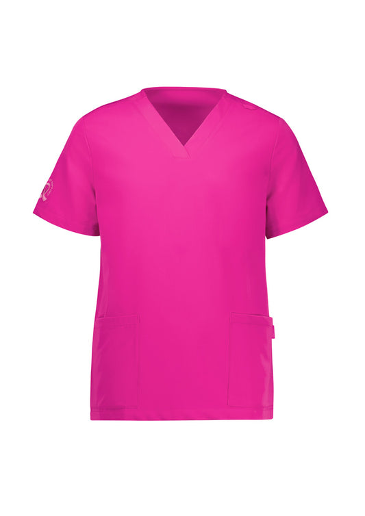 Biz Care Pink Women's Scrub Top - CST245LS