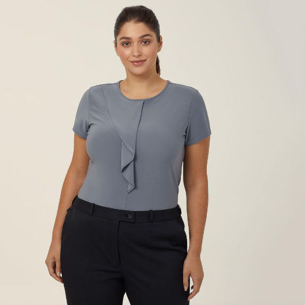 Soft Jersey Short Sleeve Round Neck T Top - CATU64