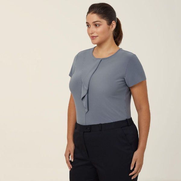 Soft Jersey Short Sleeve Round Neck T Top - CATU64