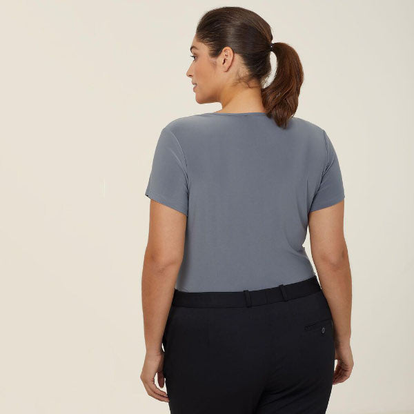 Soft Jersey Short Sleeve Round Neck T Top - CATU64