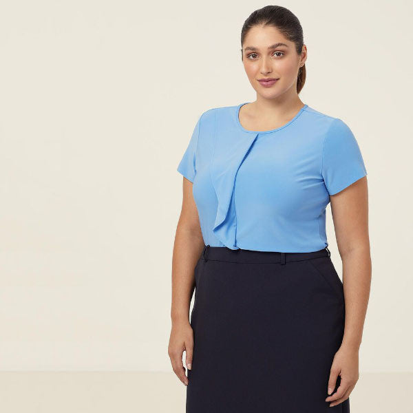 Soft Jersey Short Sleeve Round Neck T Top - CATU64