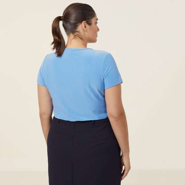 Soft Jersey Short Sleeve Round Neck T Top - CATU64