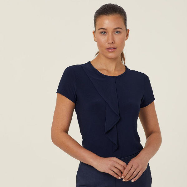 Soft Jersey Short Sleeve Round Neck T Top - CATU64