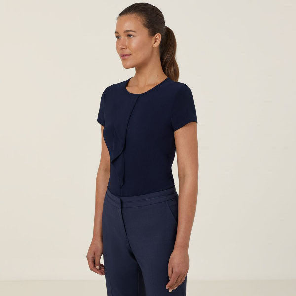 Soft Jersey Short Sleeve Round Neck T Top - CATU64