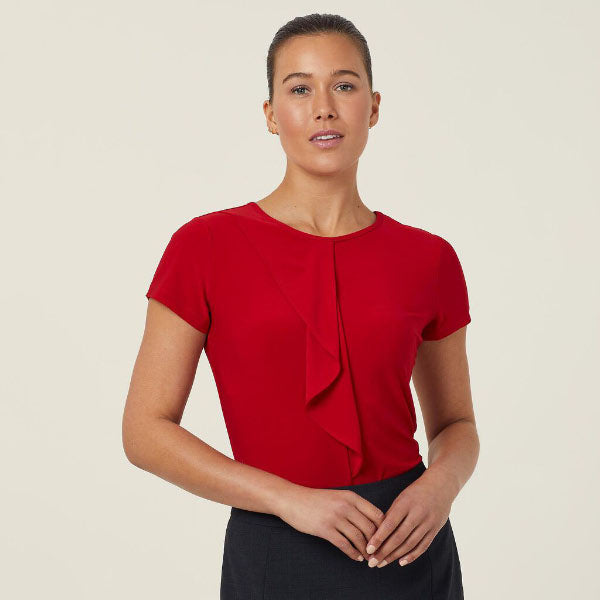 Soft Jersey Short Sleeve Round Neck T Top - CATU64