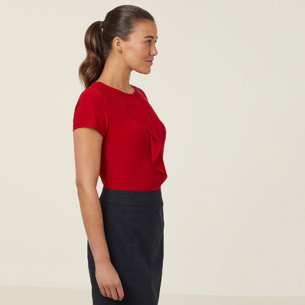 Soft Jersey Short Sleeve Round Neck T Top - CATU64