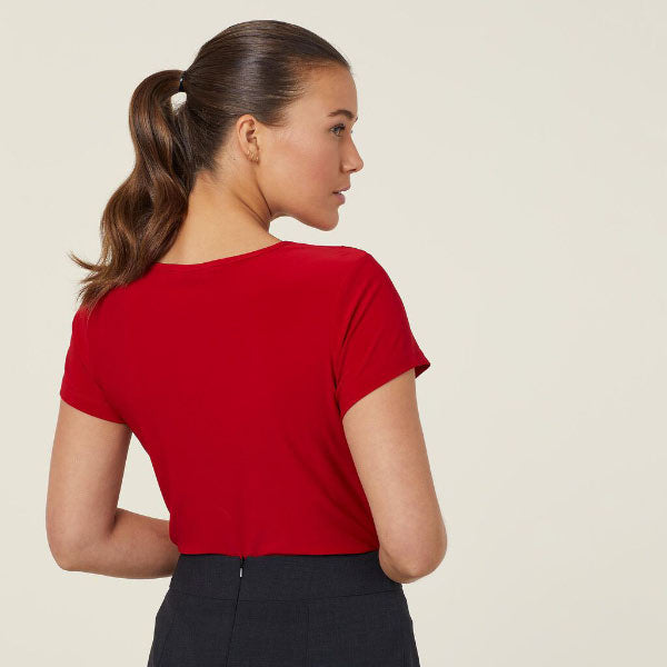 Soft Jersey Short Sleeve Round Neck T Top - CATU64