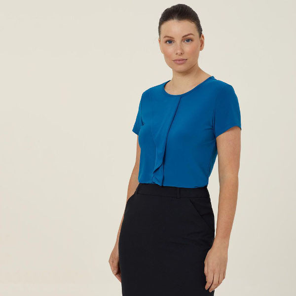 Soft Jersey Short Sleeve Round Neck T Top - CATU64