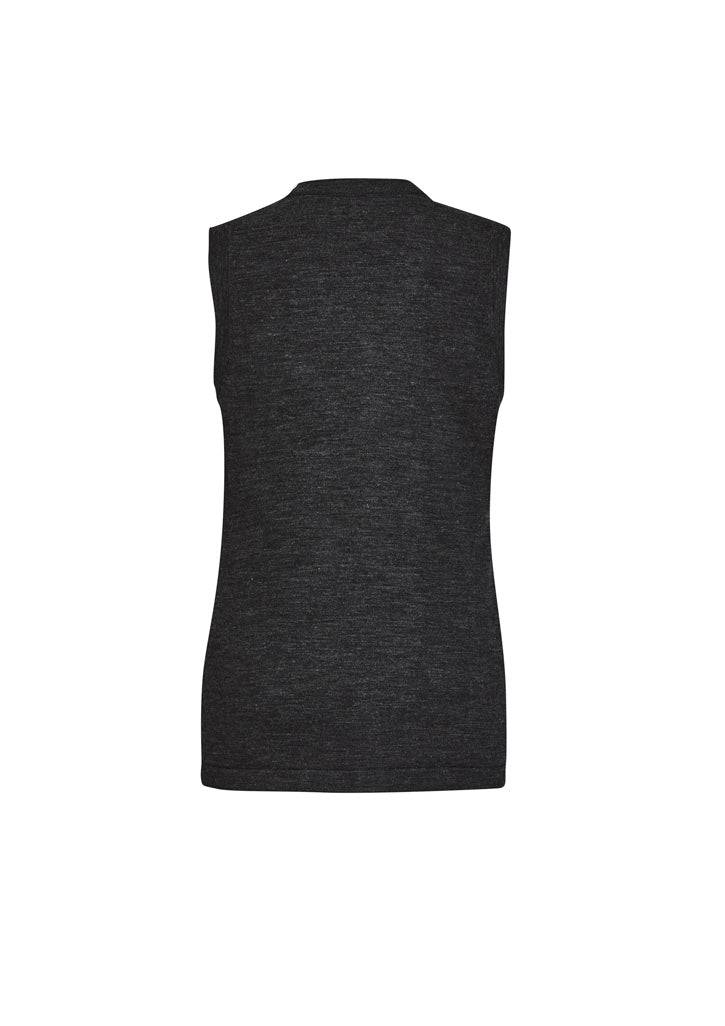 Womens Button Front Knit Vest - CK961LV