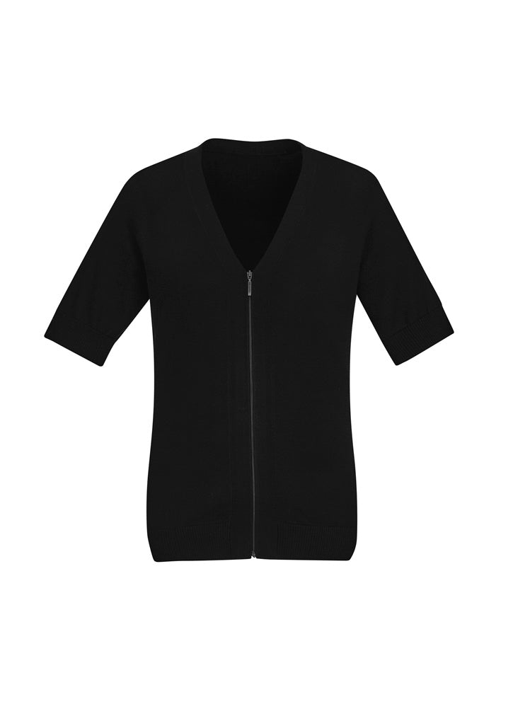 Womens Zip Front SS Knit - CK962LC