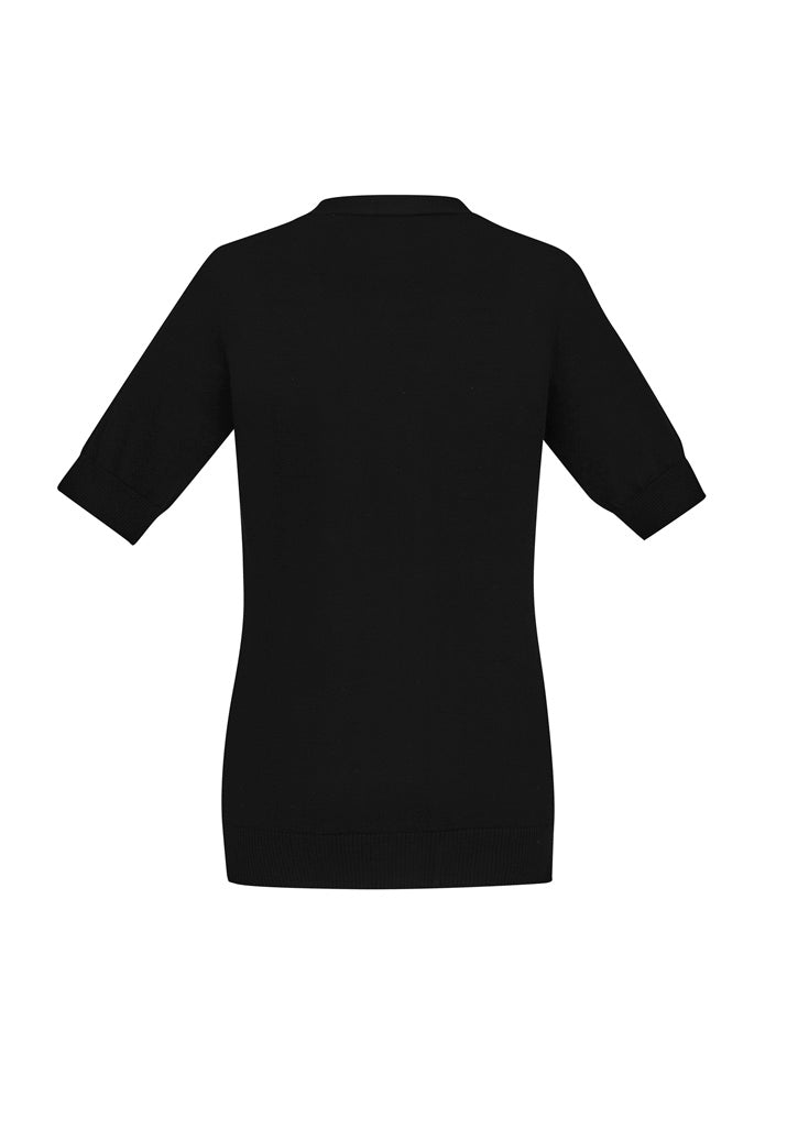 Womens Zip Front SS Knit - CK962LC