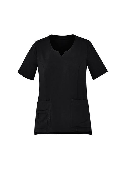 Biz Care Avery Women's Round Neck Scrub Top - CST942LS
