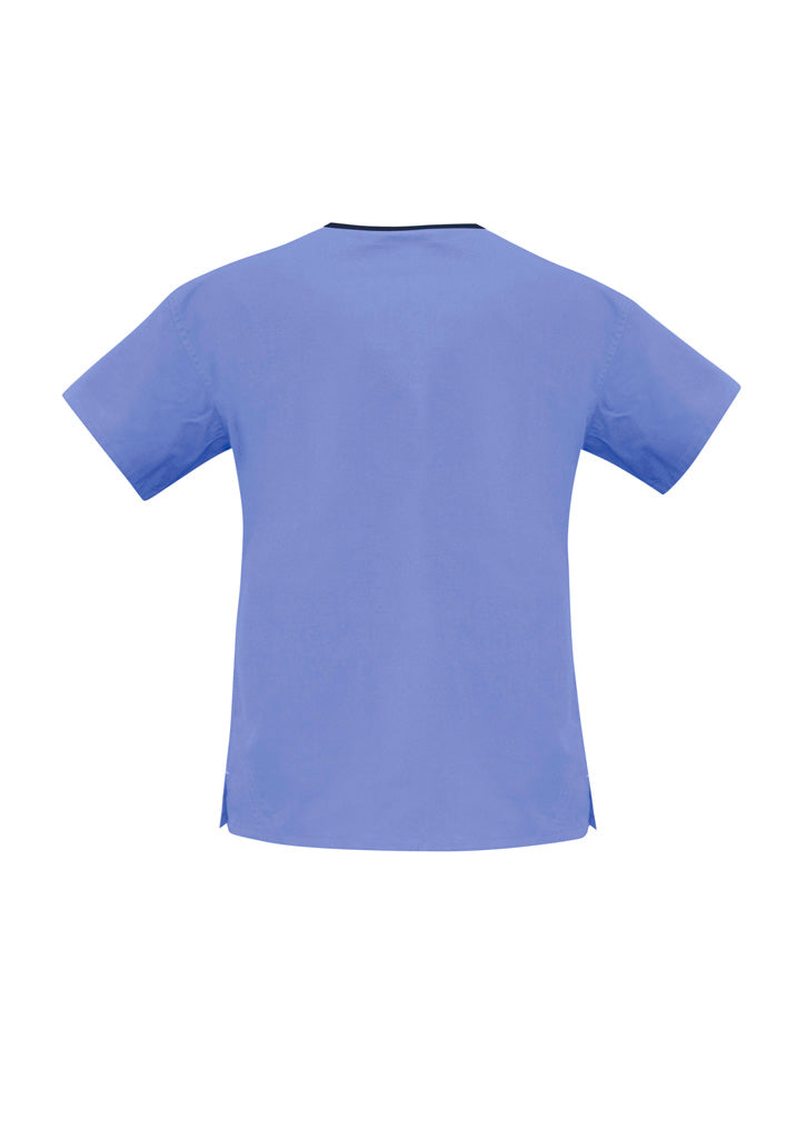 Womens Contrast Crossover Scrub Top - H10722