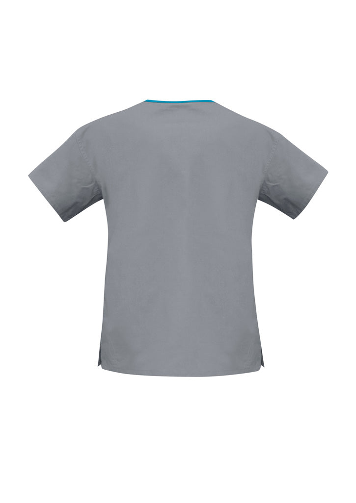 Womens Contrast Crossover Scrub Top - H10722
