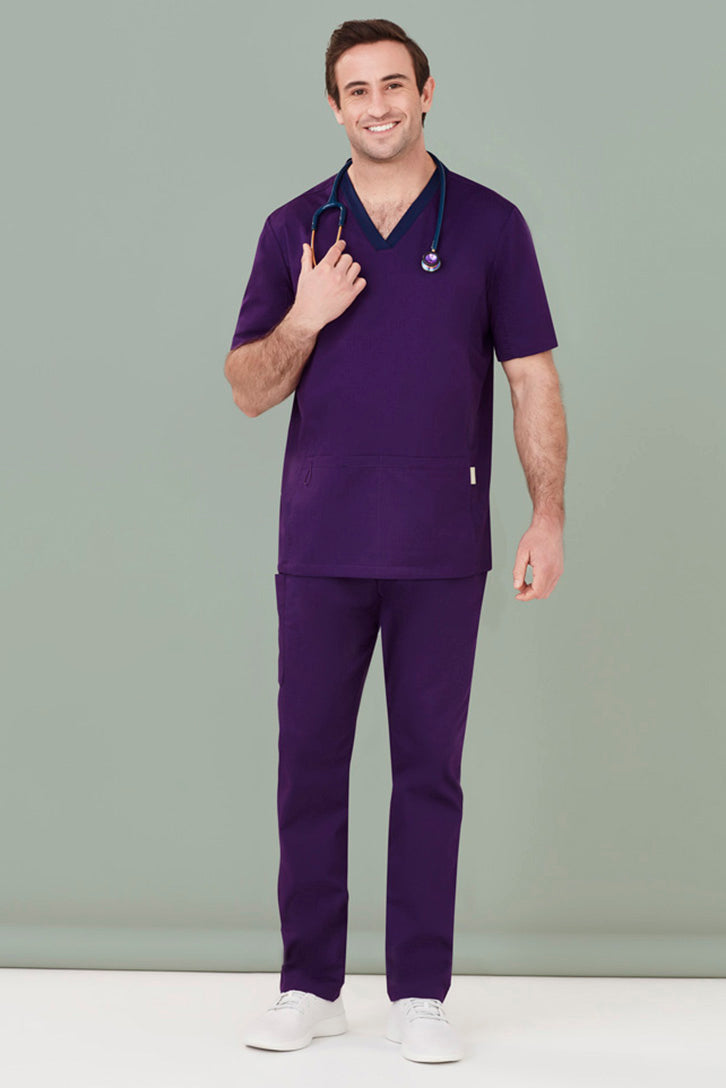 Biz Care Riley Men's Stretch Scrub Top - CST043MS