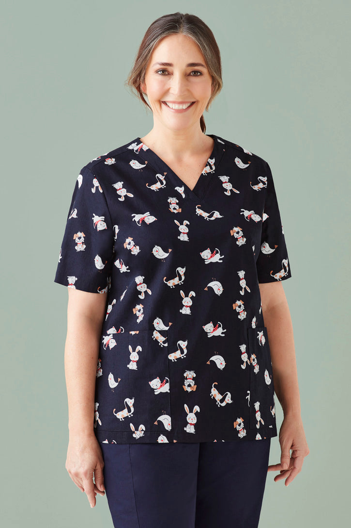 Best Friends Womens Scrub Top - CST147LS