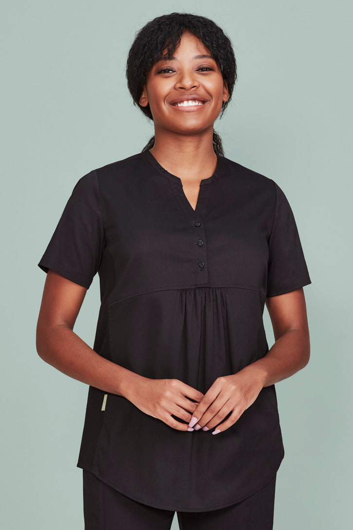Biz Care Rose Women's Tunic/Maternity Scrub Top - CST243LS