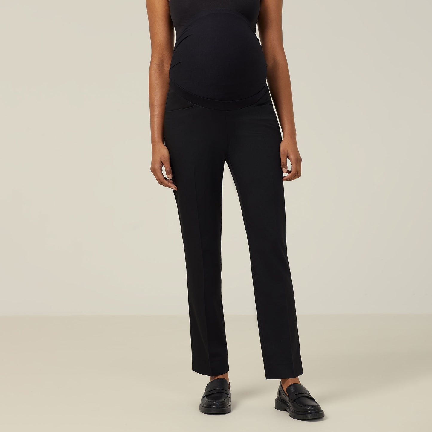 Womens Poly Viscose Stretch Twill Maternity Pant - CAT3XM