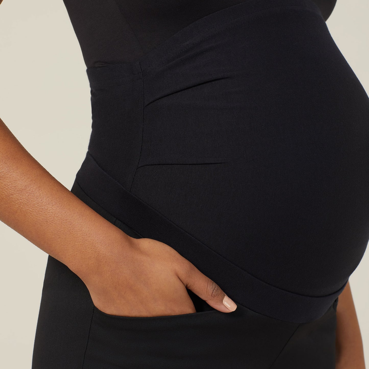 Womens Poly Viscose Stretch Twill Maternity Pant - CAT3XM