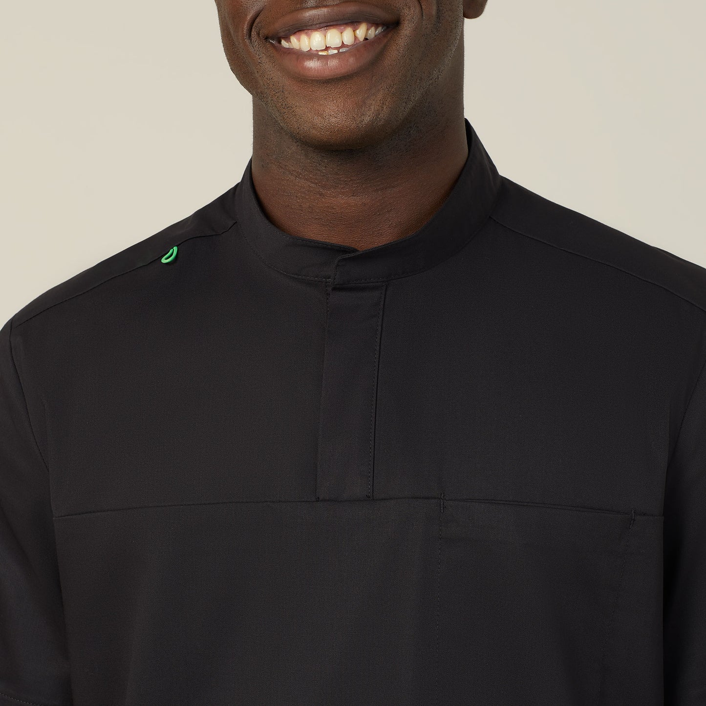 Unisex Next-Gen Antibacterial Active Doherty Mandarin Collar Scrub Top - CATRFN