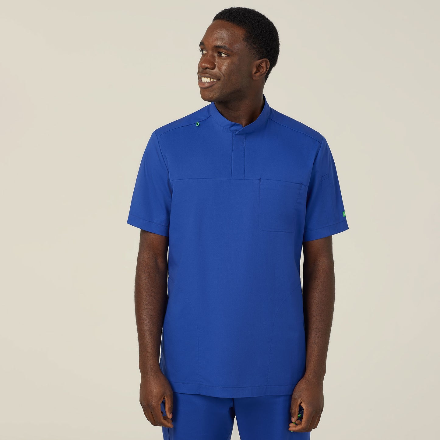 Unisex Next-Gen Antibacterial Active Doherty Mandarin Collar Scrub Top - CATRFN