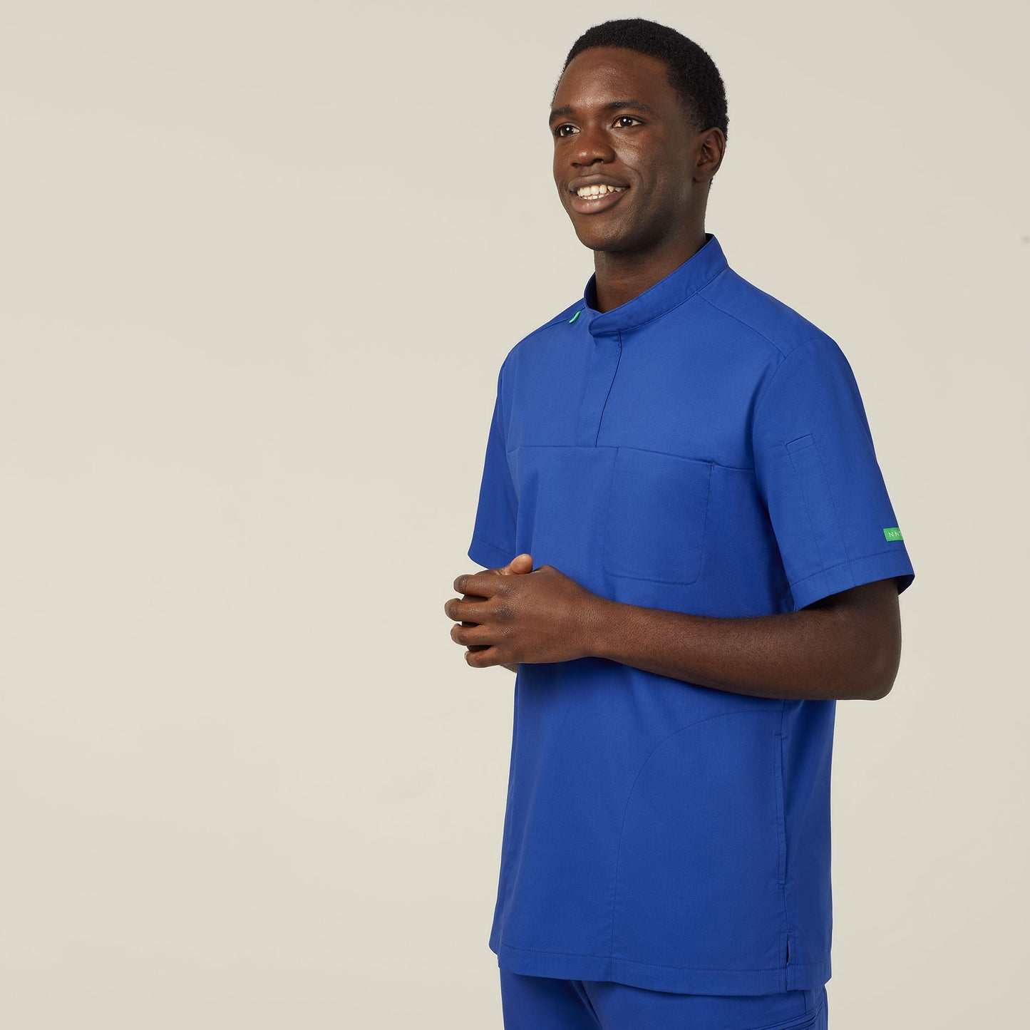 Unisex Next-Gen Antibacterial Active Doherty Mandarin Collar Scrub Top - CATRFN