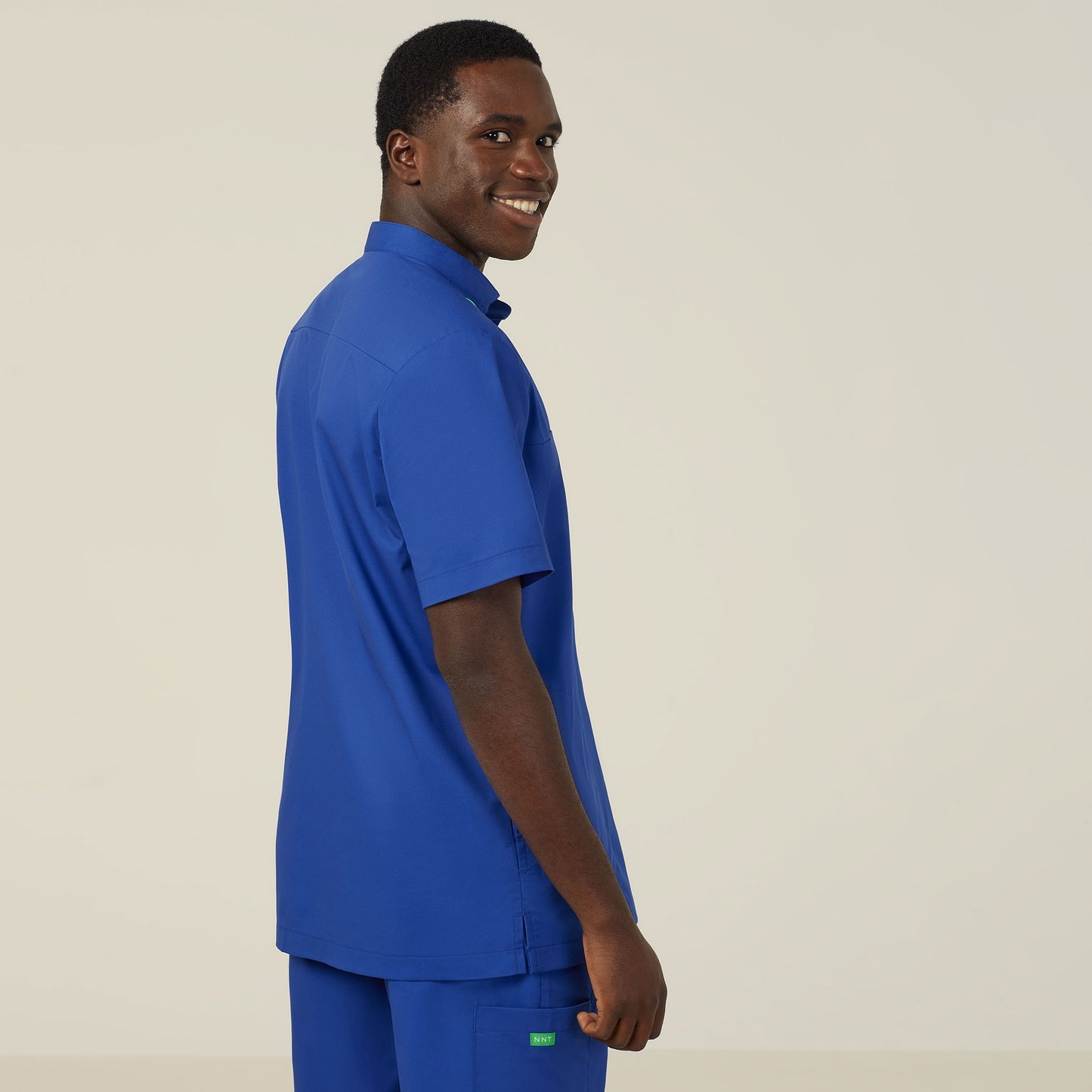 Unisex Next-Gen Antibacterial Active Doherty Mandarin Collar Scrub Top - CATRFN