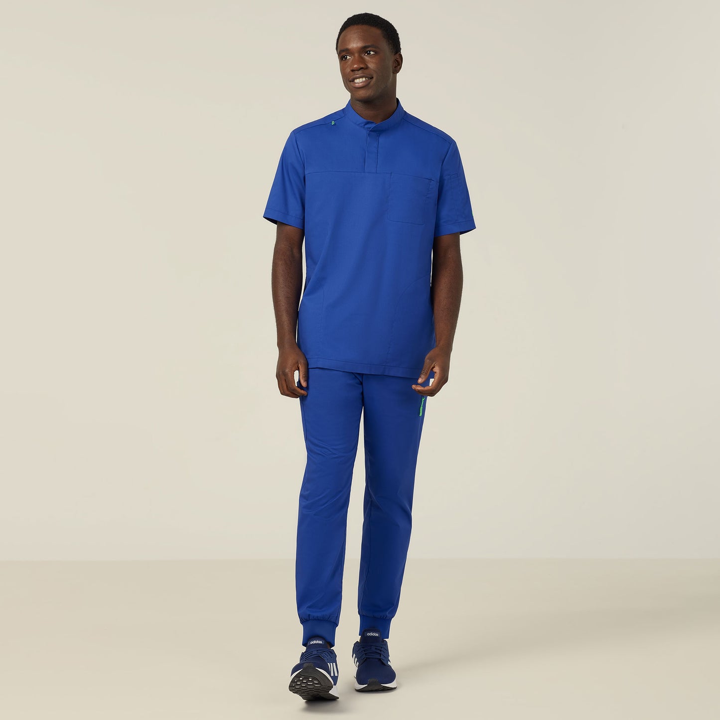 Unisex Next-Gen Antibacterial Active Doherty Mandarin Collar Scrub Top - CATRFN