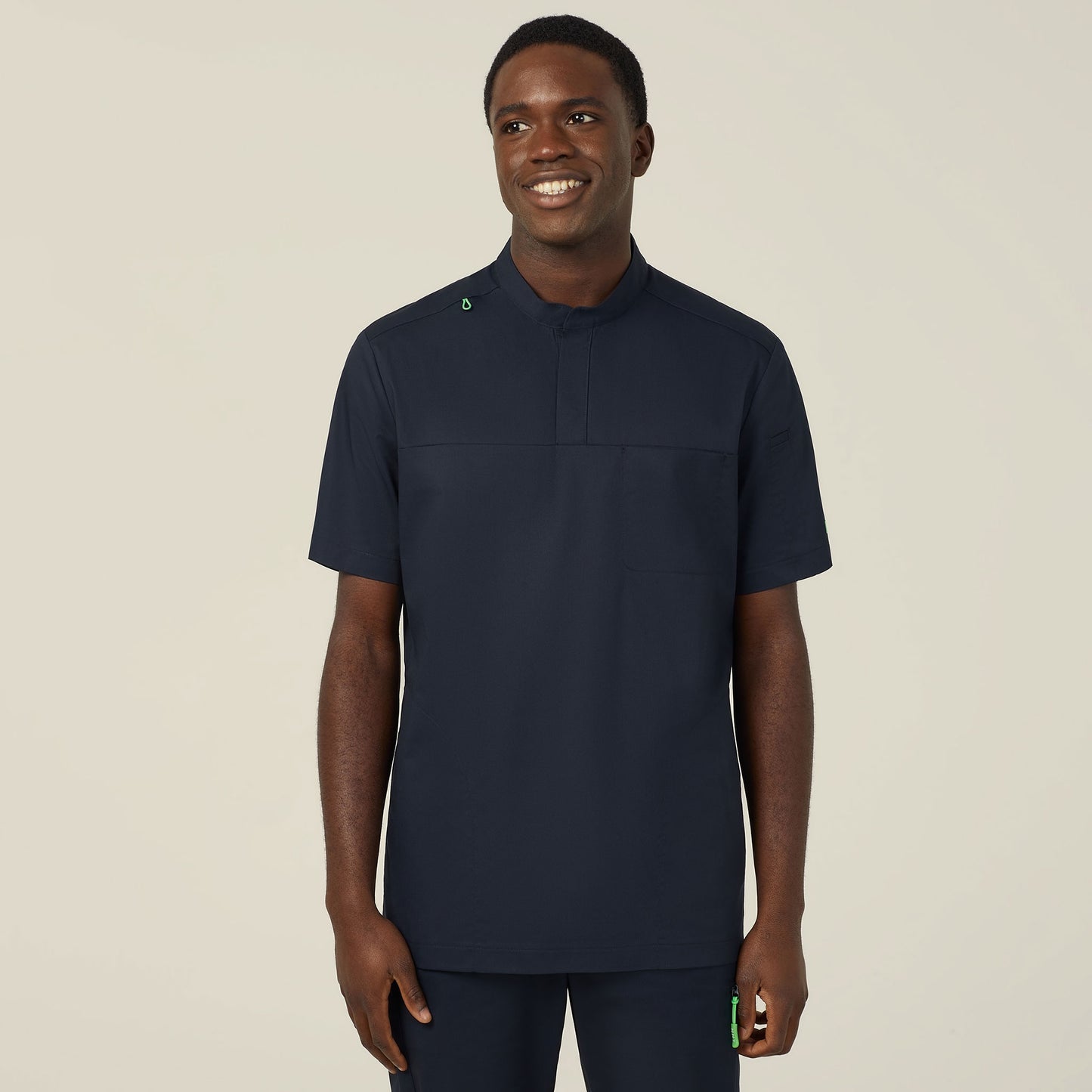 Unisex Next-Gen Antibacterial Active Doherty Mandarin Collar Scrub Top - CATRFN