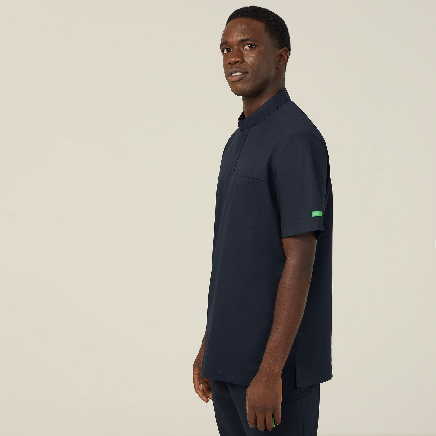 Unisex Next-Gen Antibacterial Active Doherty Mandarin Collar Scrub Top - CATRFN