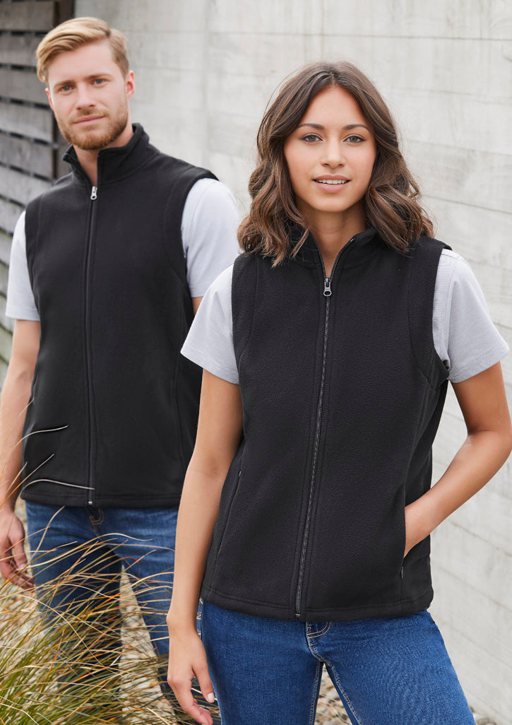 Biz Plain Men's Fleece Vest - F233MN