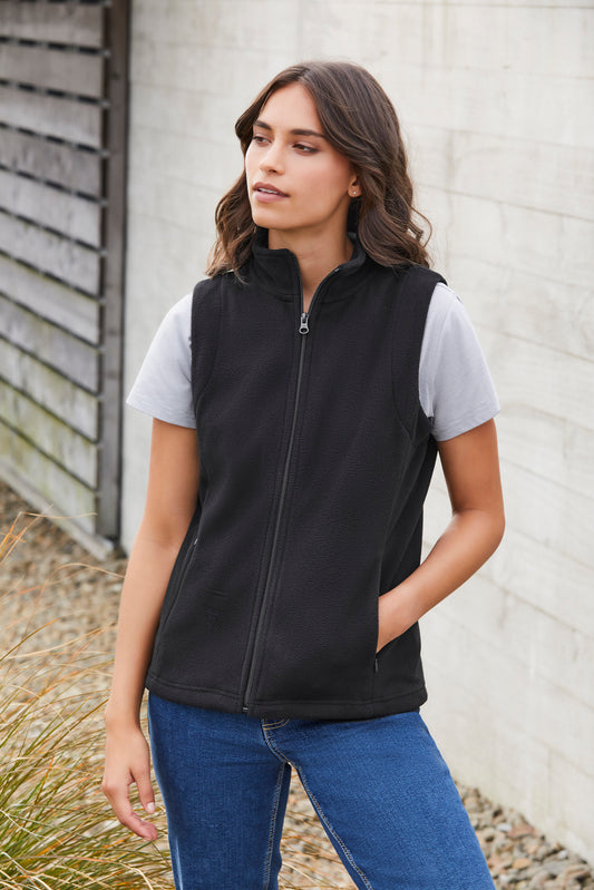 Biz Plain Women's Fleece Vest - PF905