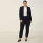 Poly Viscose Stretch Twill 1 Button Cropped Jacket - CAT178