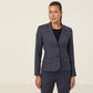 Sharkskin 2 Button Mid Length Detail Jacket - CAT1F4