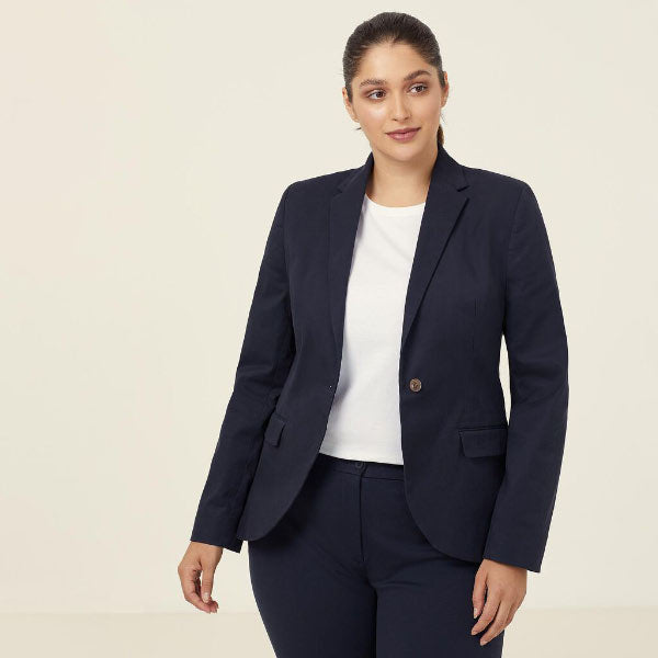 Half Lined Stretch Cotton Blazer - CAT1FF