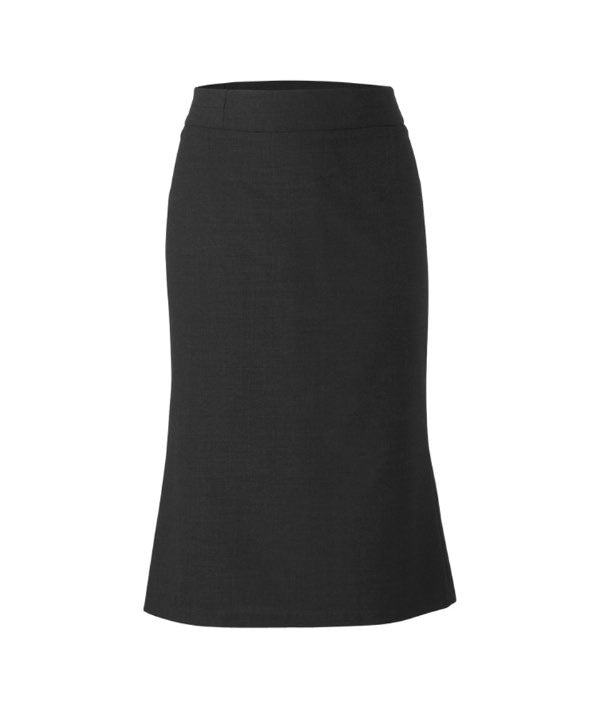 Stretch Wool Blend Longline Skirt - CAT2BW