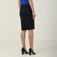 Dobby Stretch Panel Pencil Skirt - CAT2NF