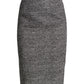 Doby Textured Tweed Pencil Skirt - CAT2NG