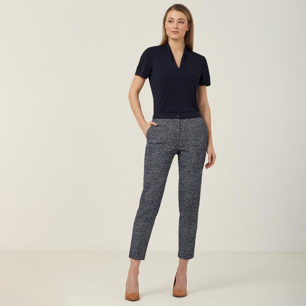 Doby Textured Tweed Slimline Pant - CAT3SF