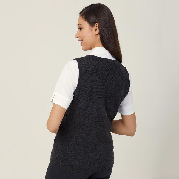 Pure Wool Textured Panel Vest - CAT5AR