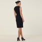 Dobby Stretch Sleeveless Dress - CAT675