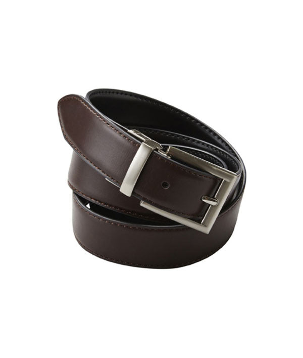 Mens Leather Reversible Belt Black/Brown - CATAJP