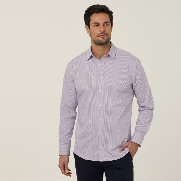 Mens Avignon Stripe Long Sleeve Shirt - CATJD9