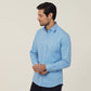 Mens Avignon Gingham Check Long Sleeve Slim Fit Shirt - CATJDF