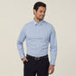 Mens Avignon Gingham Check Long Sleeve Slim Fit Shirt - CATJDF