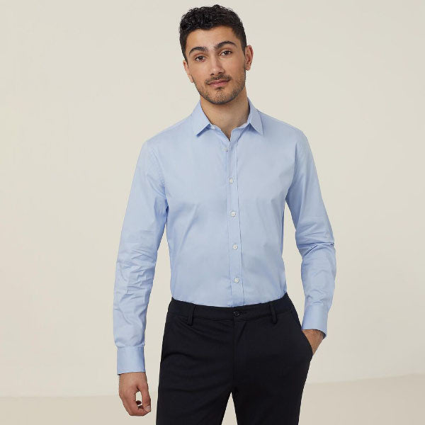 Mens Avignon Long Sleeve Slim Shirt - CATJDG