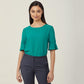 French Georgette Fluted Sleeve Top - CATU5T